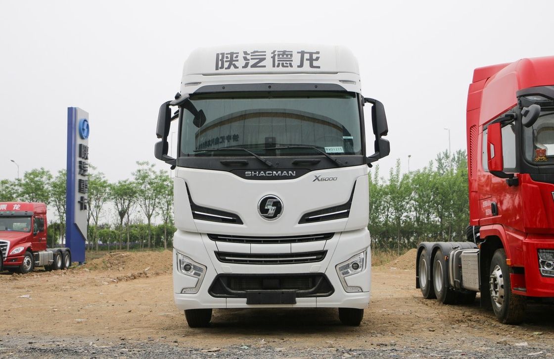 SHACMAN X6000 6x4 ম্যানুয়াল ট্রান্সমিশন ট্র্যাক্টর ট্রাক 500HP ভারী দায়িত্ব 4x2 কামিন্স ইঞ্জিন