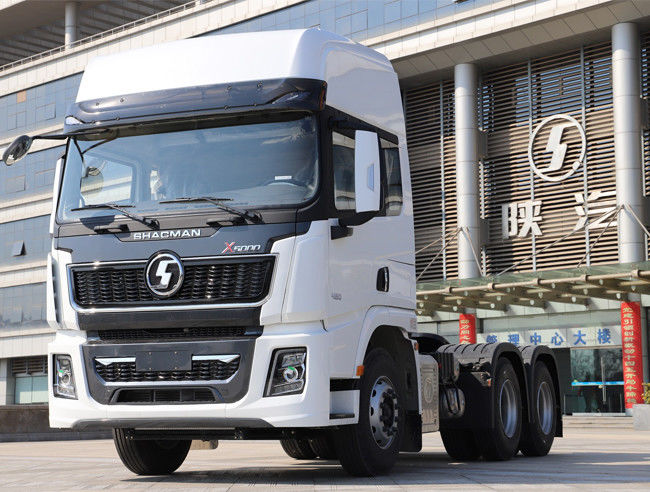 6x4 4x2 550hp Shacman X5000 รถยนต์บรรทุกใหม่ สําหรับการขนส่งเครื่องจักรกล