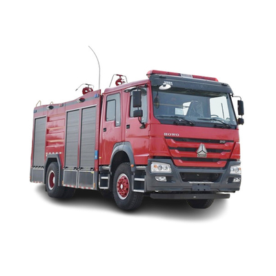 Shacman 5000Liters Gallon Kendaraan pemadam kebakaran 4X2 6X4 busa bubuk kering truk pemadam kebakaran