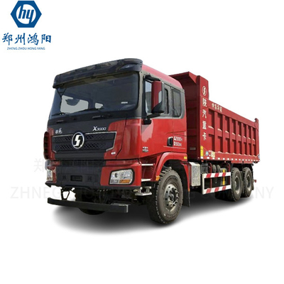 Stock Shacman Dump Truck X3000 EuroV 351ph Pengemudi tangan kiri 6X4 Tipper 10 Wheeler Dump Truck