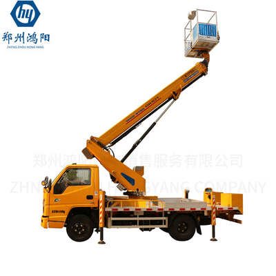 26m Jenis lengan melengkung Drive Listrik Spider Aerial Work Vehicle Platform hidrolik Lift Teleskop Lifting Tables