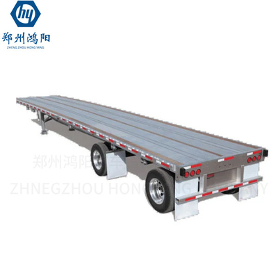 Heavy Duty 80t Removable Lowbed Custom Flatbed Trailer Untuk Pengangkutan Excavator