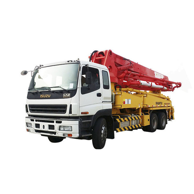 48M 52m 56m beton semen pompa truk dipasang beton mixer pompa