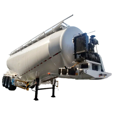 Disesuaikan 60m3 3Axles Cementum bubuk Tanker Air Trailer