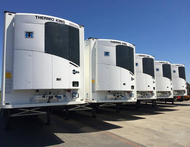 Caminhão refrigerado de 3 eixos semirreboque para transporte de mercadorias congeladas Equipamento de conservação 2